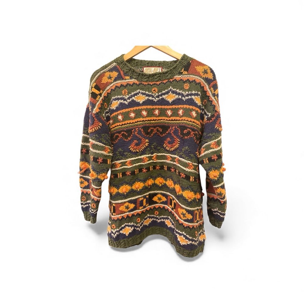 Colorful Geometric Crewneck Sweater